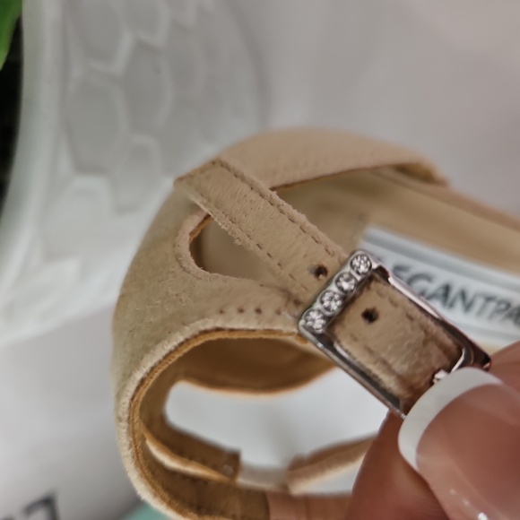 NWT Elegantpark Women's Peep Toe High Heels Size 7 - Picture 9 of 15